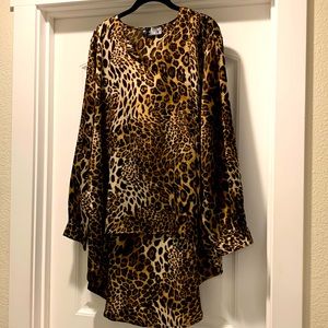 P Luca Milano leopard print tunic